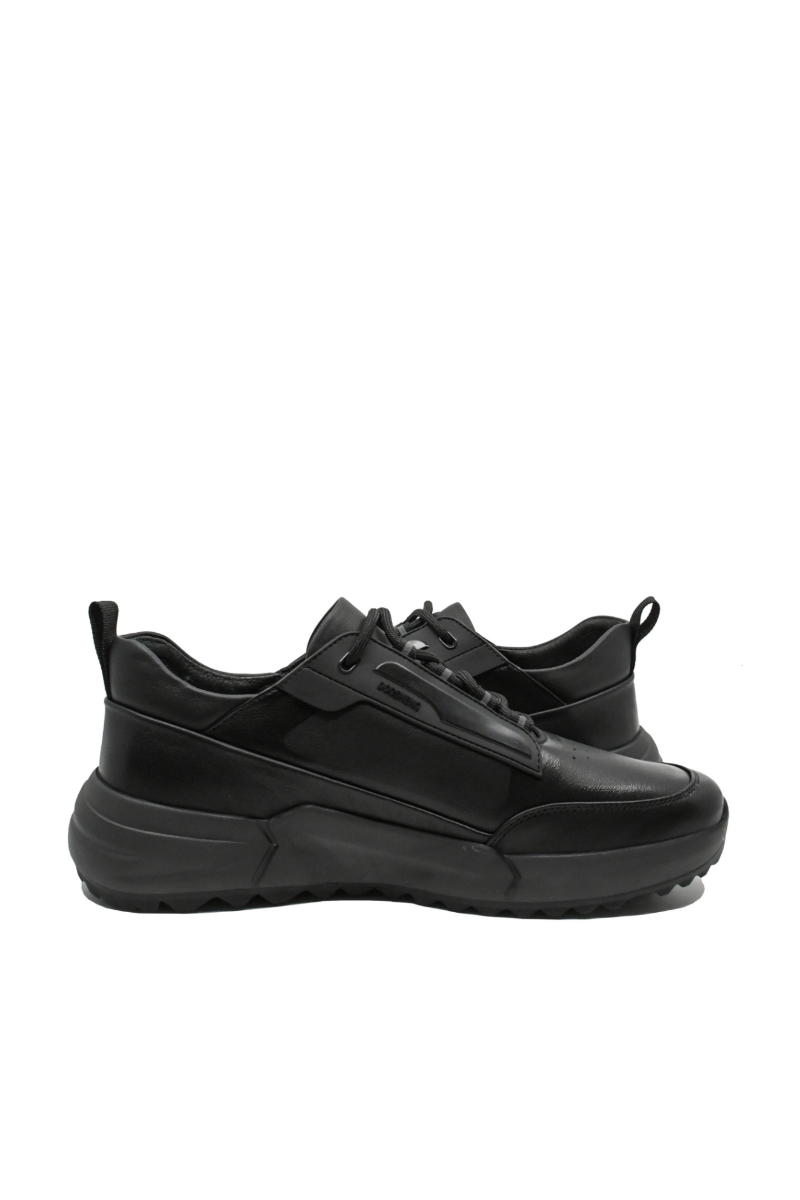 Imagine Pantofi sport lightweight, negri, din piele naturală GOR103