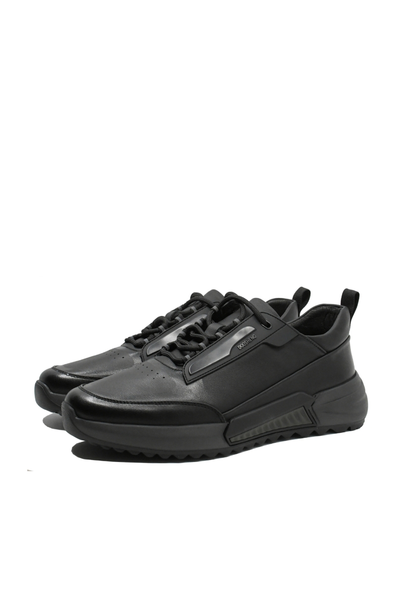 Imagine Pantofi sport lightweight, negri, din piele naturală GOR103