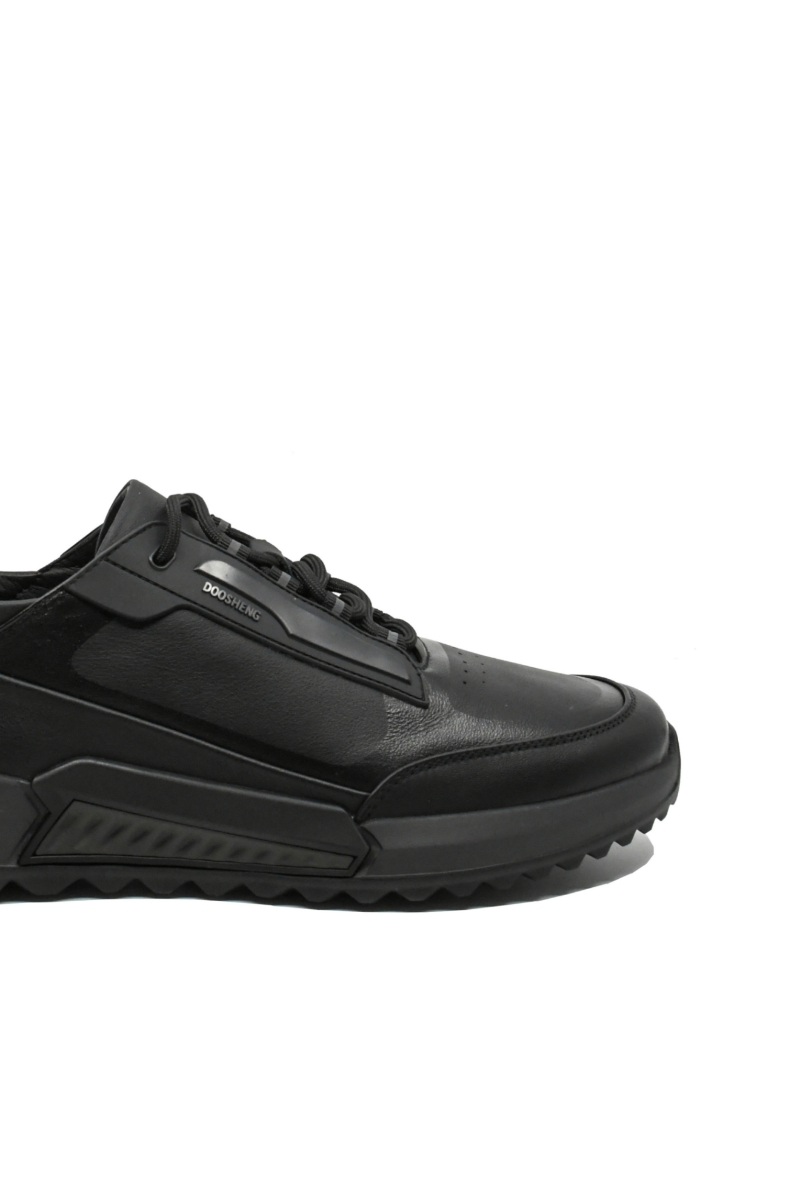 Imagine Pantofi sport lightweight, negri, din piele naturală GOR103