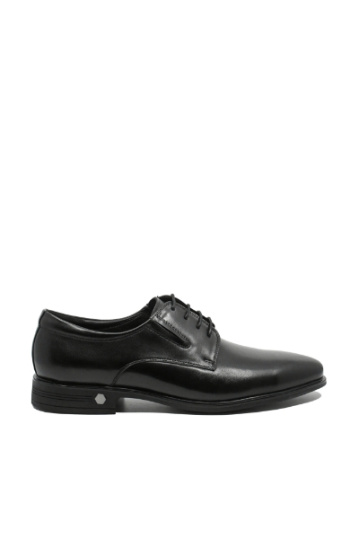 Imagine Pantofi eleganți negri impecabili din piele naturală FNX7065-056