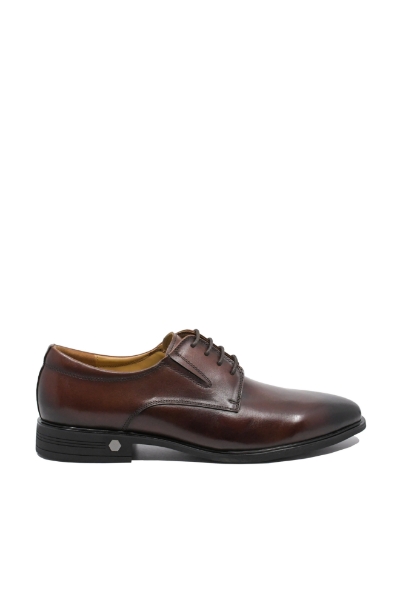 Imagine Pantofi eleganți maro roșcat din piele naturală FNX7065-056