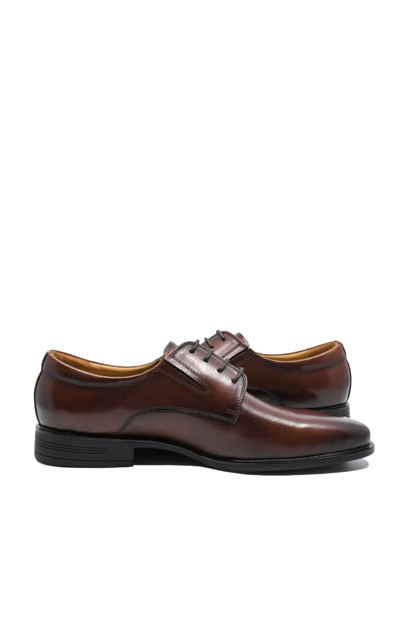 Imagine Pantofi eleganți maro roșcat din piele naturală FNX7065-056