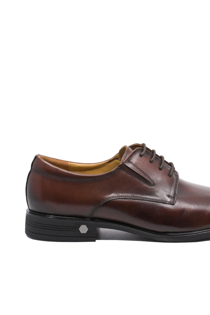 Imagine Pantofi eleganți maro roșcat din piele naturală FNX7065-056