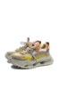 Imagine Sneakers damă galben multicolor, din plasă și piele naturală FNX36868-1