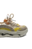 Imagine Sneakers damă galben multicolor, din plasă și piele naturală FNX36868-1