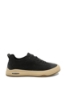 Imagine Pantofi casual confortabili negru patinat din piele întoarsă FNX10573