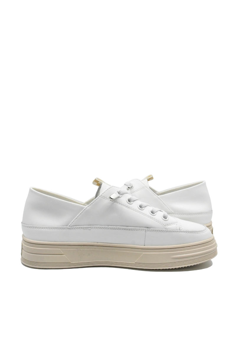 Imagine Pantofi sport alb minimalist, din piele naturală FNX62250