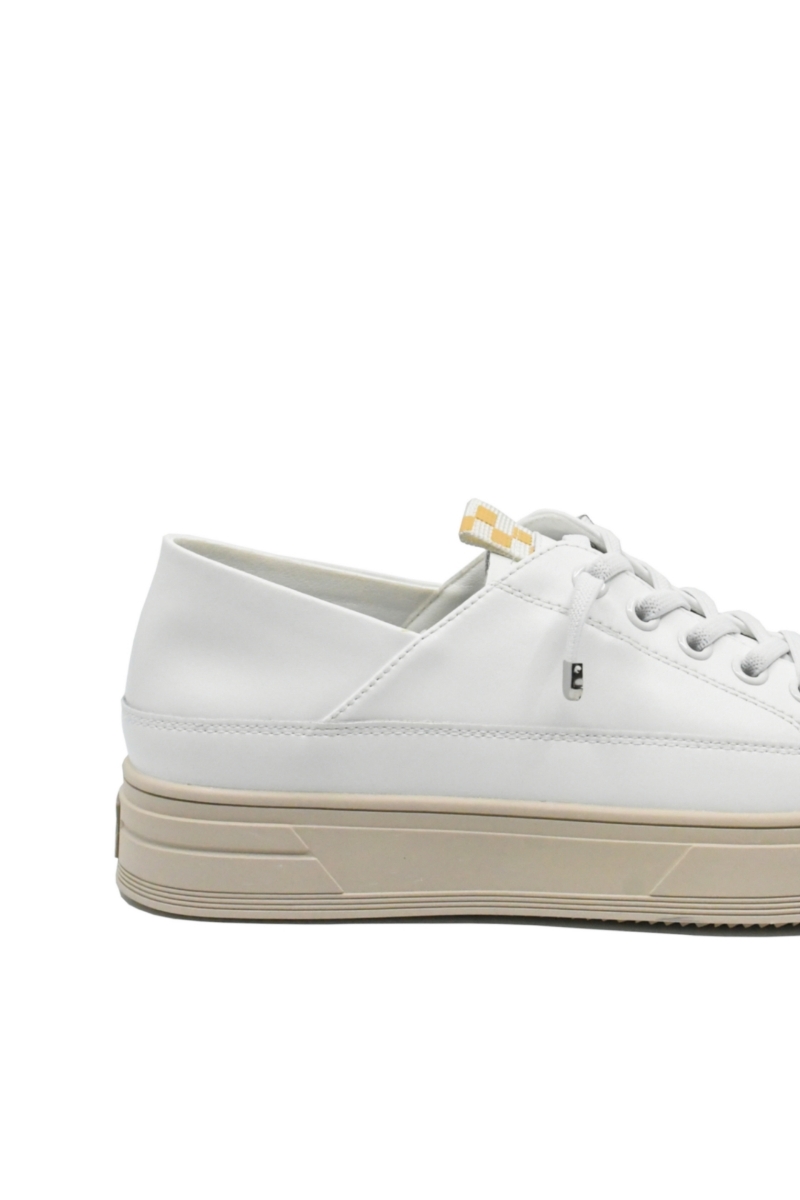 Imagine Pantofi sport alb minimalist, din piele naturală FNX62250