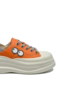 Imagine Teniși voluminoși orange din piele naturală FNX2817