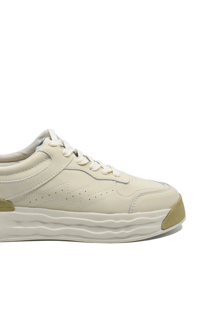 Imagine Pantofi sport bărbați bej cu cu accent, din piele naturală GOR29220