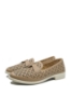 Imagine Pantofi casual apricot din piele naturală cu perforații OTR60019