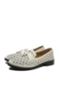 Imagine Pantofi casual bej din piele naturală cu perforații OTR60019