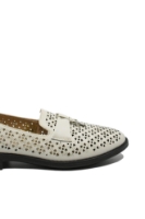 Imagine Pantofi casual bej din piele naturală cu perforații OTR60019