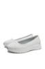 Imagine Pantofi casual damă albi din piele naturală cu model FNX98821