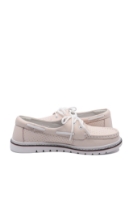 Imagine Mocasini damă roz deschis din piele naturală cu perforații FNX98104