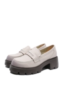 Imagine Loaferi moderni cream din piele naturală FNX66319