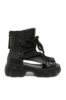 Imagine Ghete de vară cu decupaje, negre, din piele naturală OTR60005