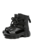 Imagine Ghete de vară cu decupaje, negre, din piele naturală OTR60005
