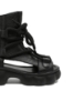 Imagine Ghete de vară cu decupaje, negre, din piele naturală OTR60005