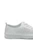 Imagine Pantofi casual damă albi din piele naturală cu perforații GORD74-405