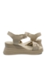 Imagine Sandale comode cream din piele naturală cu împletituri FNX8702-1