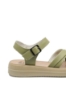 Imagine Sandale damă verde deschis din piele naturală FNX246610
