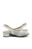 Imagine Pantofi decupați din piele naturală albi cu buline perforate RIK47066-80