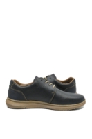 Imagine Pantofi casual bleumarin din piele naturală cu calapod lat RIK10402-14