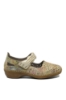 Imagine Pantofi perforați cu baretă multicolori din piele naturală RIK41399-92
