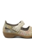 Imagine Pantofi perforați cu baretă multicolori din piele naturală RIK41399-92