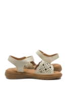 Imagine Sandale damă utracomode crem, din piele naturală FNX33177