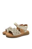 Imagine Sandale damă utracomode crem, din piele naturală FNX33177