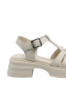 Imagine Sandale damă platformă crem din piele naturală FNX1007-1