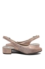 Imagine Pantofi decupați din piele naturală roz sidefat cu buline perforate RIK47066-31