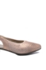 Imagine Pantofi decupați din piele naturală roz sidefat cu buline perforate RIK47066-31