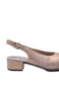 Imagine Pantofi decupați din piele naturală roz sidefat cu buline perforate RIK47066-31