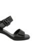 Imagine Sandale damă reglabile, negre din piele naturală REMD1K51-00