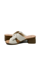 Imagine Saboți damă bej, cu fundiță, din piele naturală REMR8759-60