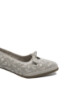 Imagine Pantofi office gri din piele naturală, cu model floral GOR5671