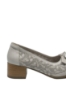 Imagine Pantofi office gri din piele naturală, cu model floral GOR5671