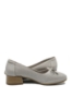 Imagine Pantofi office gri din piele naturală cu aspect perforat GOR5687