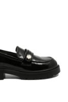 Imagine Loaferi cu platformă negri eleganți din lac OTR460007