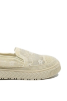 Imagine Teniși de vară damă bej textil cu broderie OTR60007