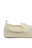 Imagine Teniși de vară damă bej textil cu broderie OTR60007