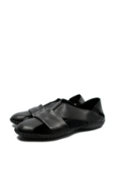 Imagine Sandale negre bărbați cu design modern și talpa cusută 3558N