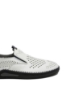 Imagine Mocasini bărbați albi din piele naturală, cu perforații și modele GOR1049