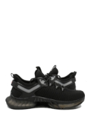 Imagine Teniși bărbați negri, din material textil tricotat GOR23611