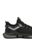 Imagine Teniși bărbați negri, din material textil tricotat GOR23611