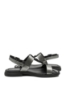 Imagine Sandale plate black silver din piele naturală OTR60002