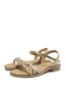 Imagine Sandale casual bej din piele naturală, cu protecție antișoc OTR70409